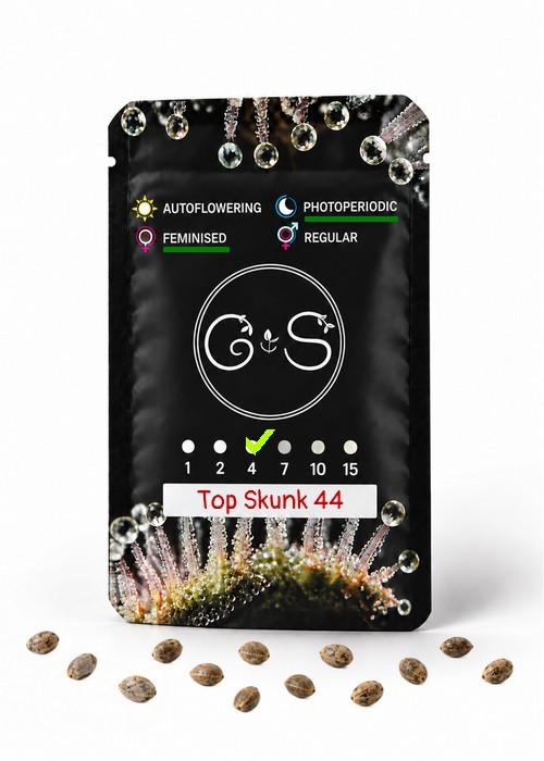 Семена каннабиса  Top Skunk 44 feminised Ganja Seeds