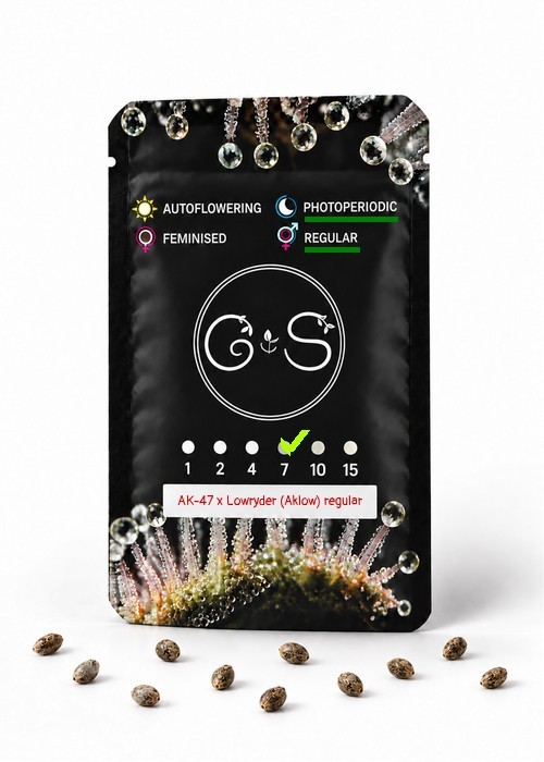 Семена конопли  AK-47 х Lowryder (Aklow) regular Ganja Seeds